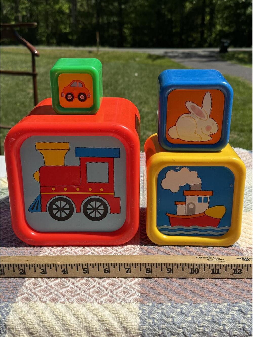 Vintage Stacking Little Tikes Toy Blocks